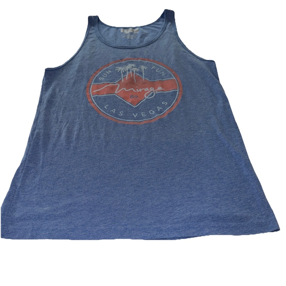 Mirage Las Vegas 1989 Tank Top Shirt Small Blue Soft